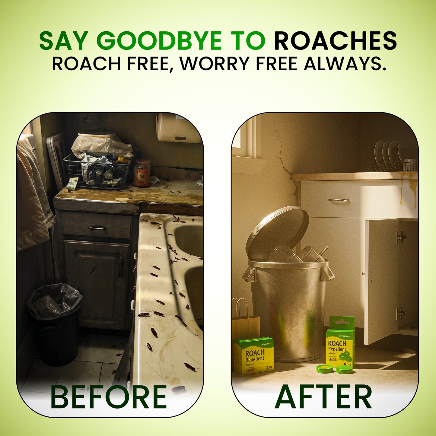 Cockroach Killer Gel Pack of 12 (Buy 1 Get 1 Free) + Free Glue Trap