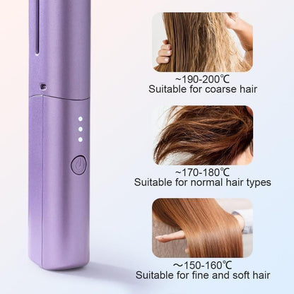 2 in 1 Rechargeable Hair Straightener + Comb