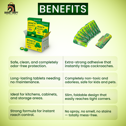 Cockroach Killer Gel Pack of 12 (Buy 1 Get 1 Free) + Free Glue Trap