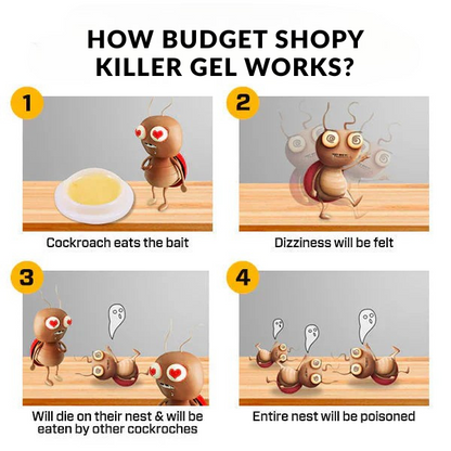 Cockroach Killer Gel Pack of 12 (Buy 1 Get 1 Free)